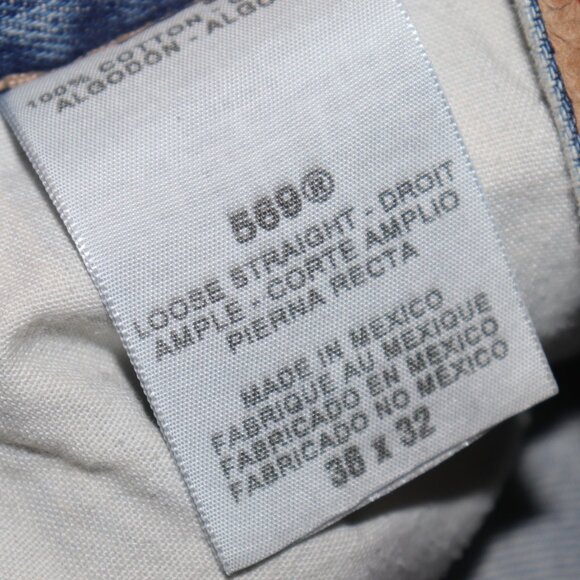 👖🌵💙 Levi’s 569® Loose Straight · 36 x 32 · Made in Mexico - Picture 2 of 7